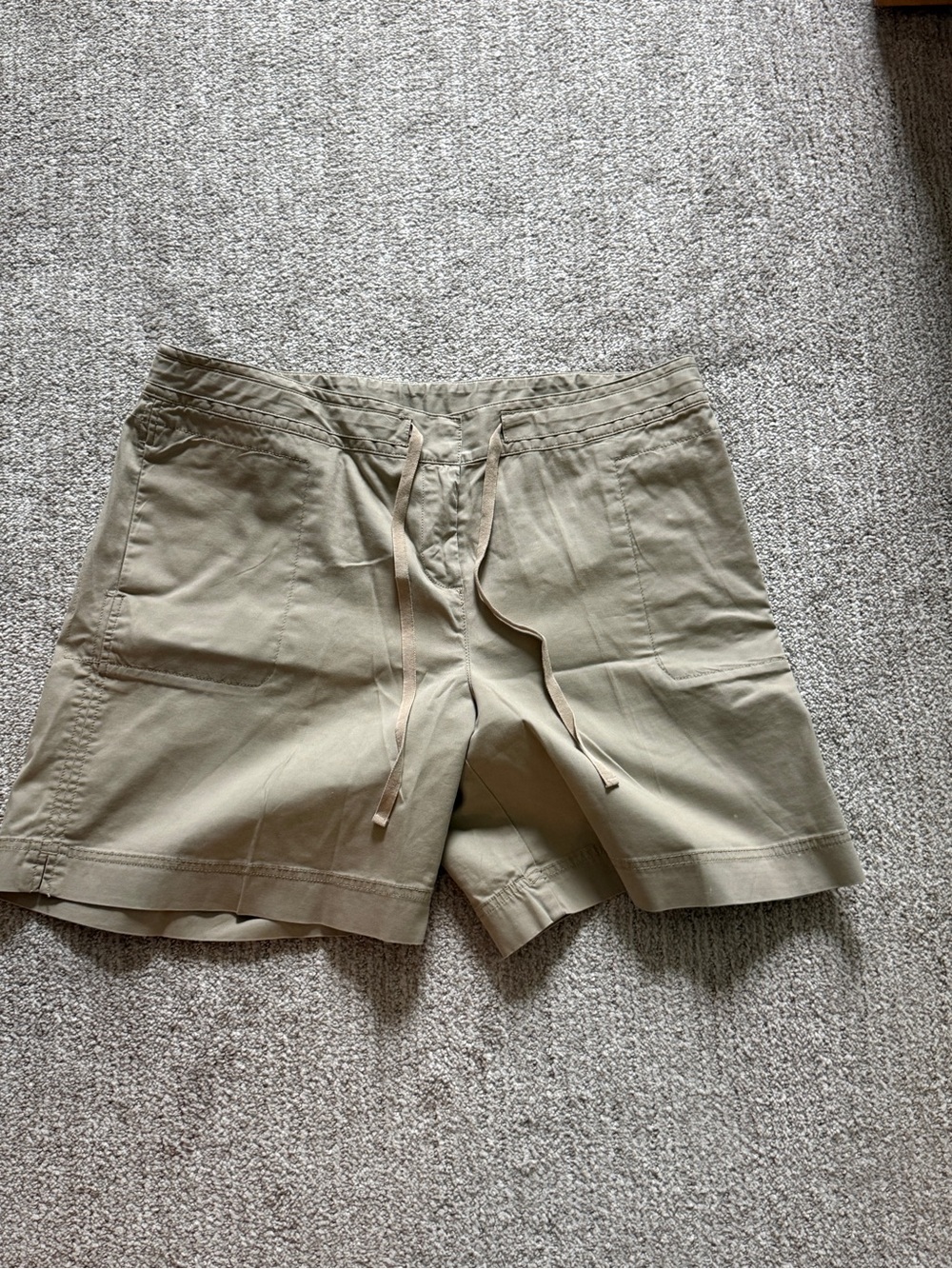 J. Jill Khaki Drawstring Casual Bermuda Shorts